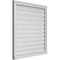 Ekena Millwork Vertical Surface Mount PVC Gable Vent: Functional, w/ 2"W x 2"P Brickmould Sill Frame, 32"W x 34"H GVPVE32X3403SF - alternate 5